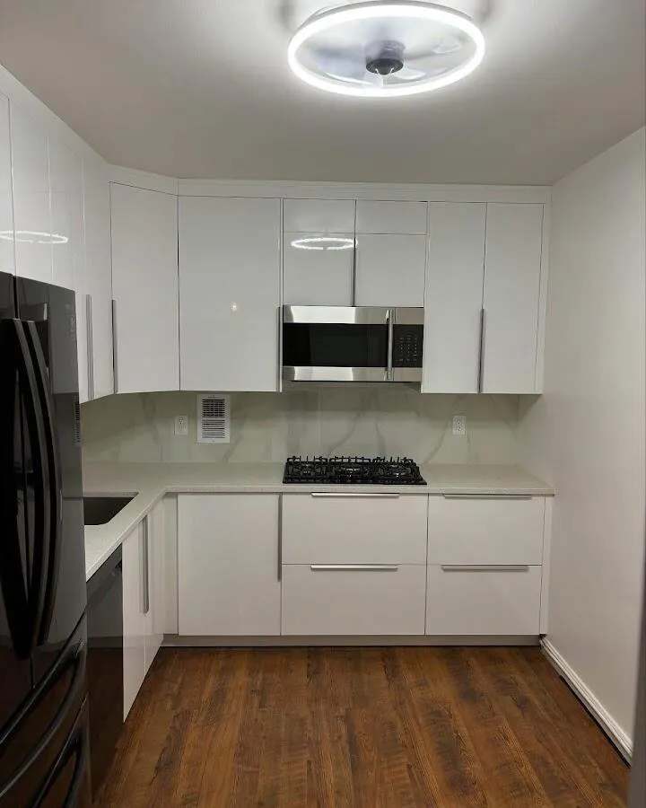 Renovated kitchen with quartz countertops in Long Branch
